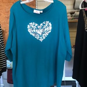 NWOT Teal shirt